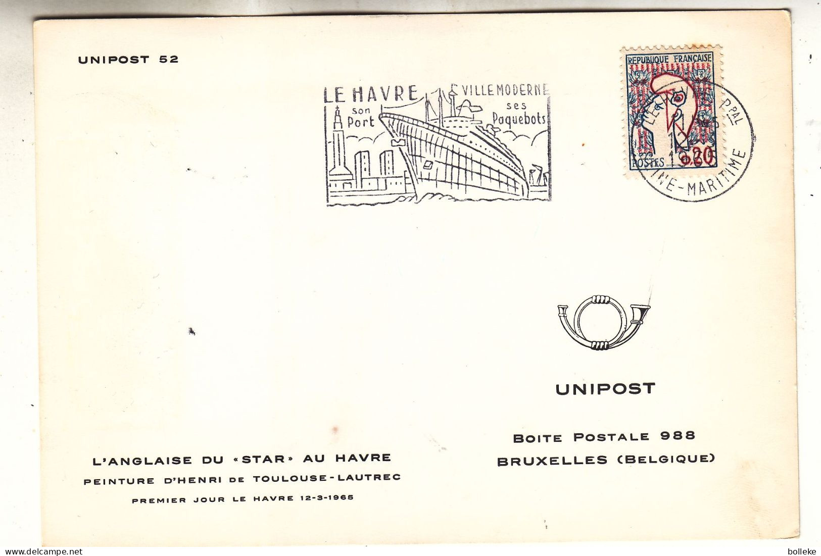 France - Carte Postale De 1965 - Oblit Le Havre - Bateaux - Port - - Covers & Documents