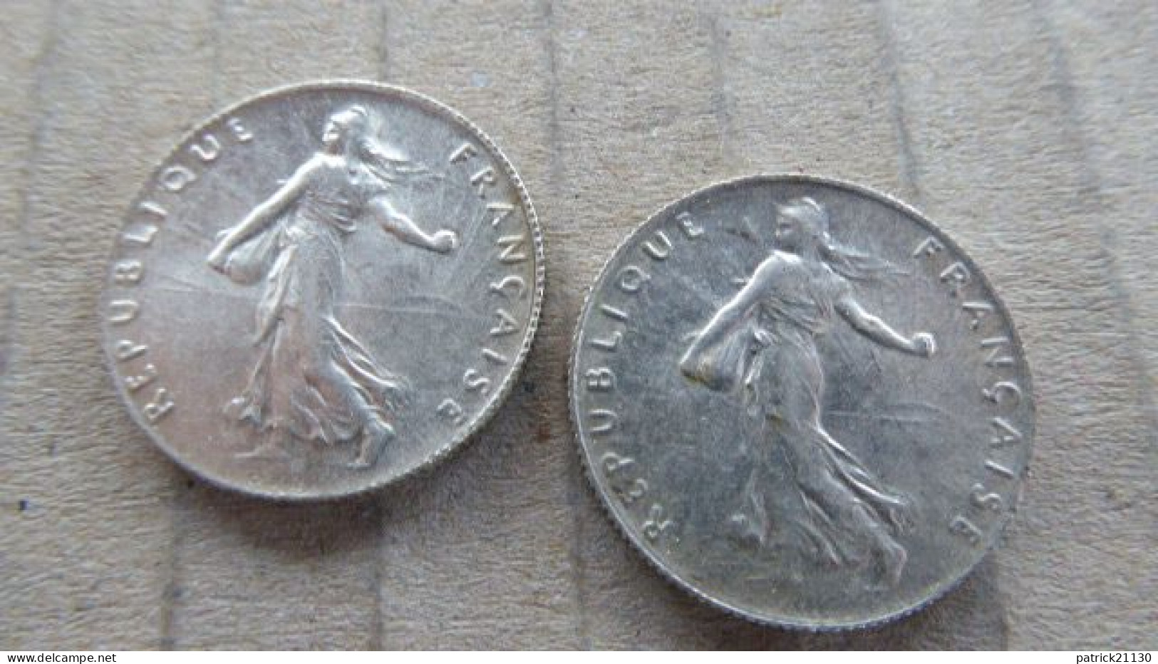 6 PIECES DE 0.5 F ARGENT 1913/1914/1917/1918