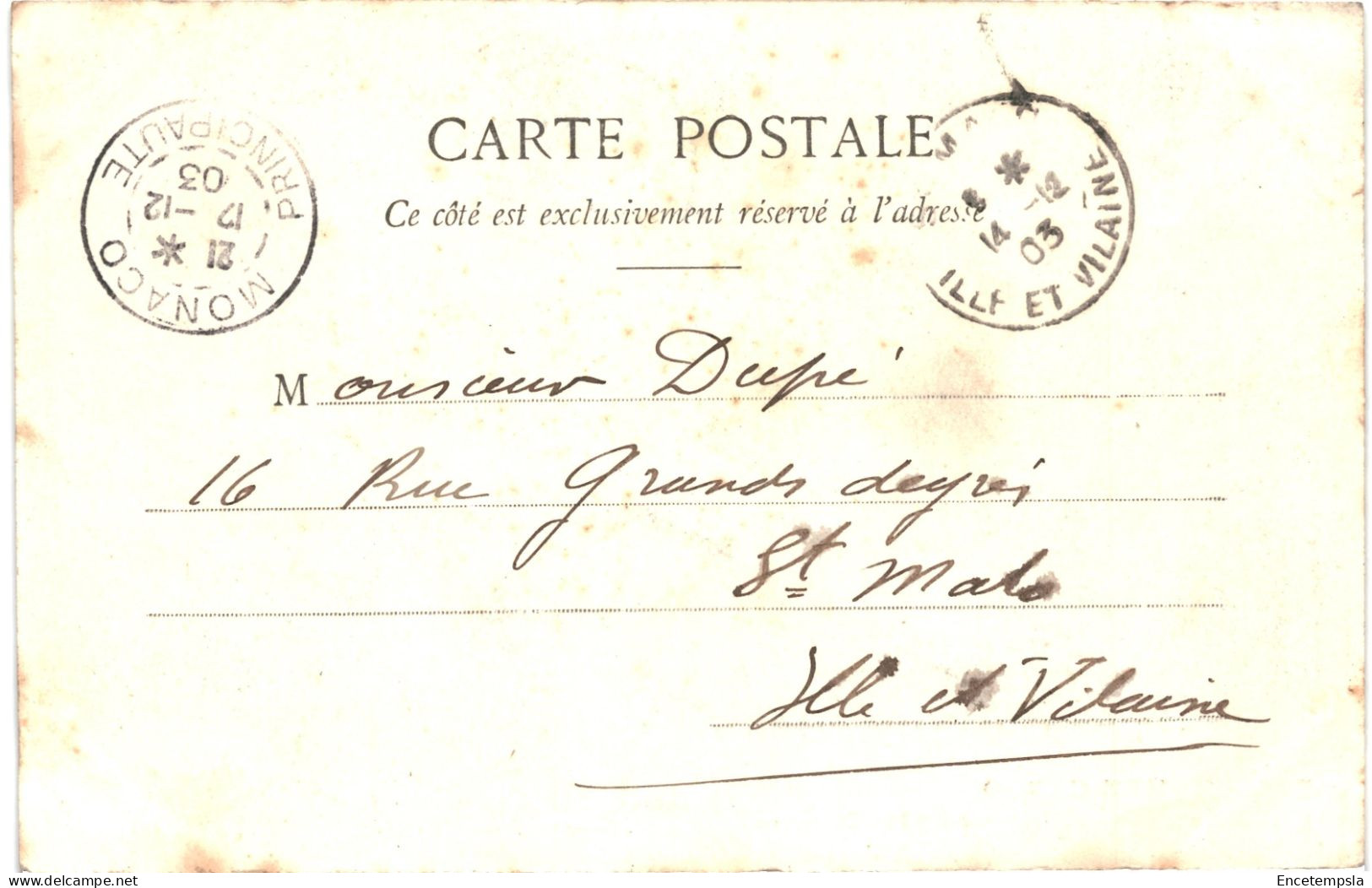 CPA Carte Postale  Monaco Monte-Carlo  Terrasses Et Kiosque De La Musique Animée 1903  VM79808 - Monte-Carlo