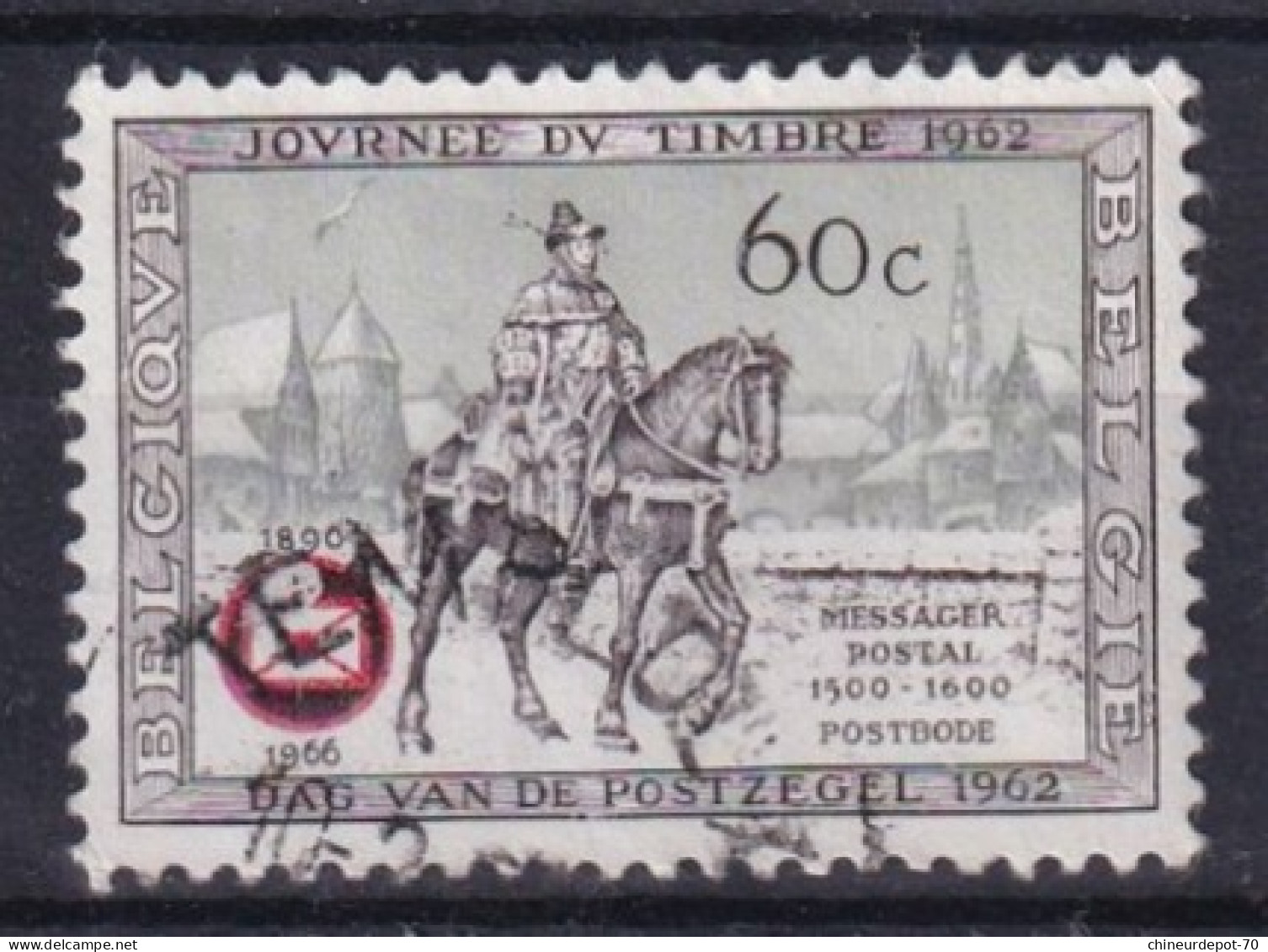 Journée Du Timbre 1962 Bruxelles Soignies Antwerpen Temploux Virton Bastogne Statte Huy Elsenborn - Used Stamps