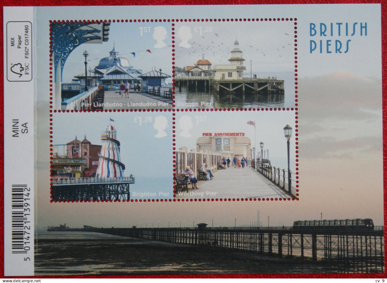 Seaside Architecture (Mi 3643-3646 Block 90) 2014 POSTFRIS MNH ** ENGLAND GRANDE-BRETAGNE GB GREAT BRITAIN - Nuovi