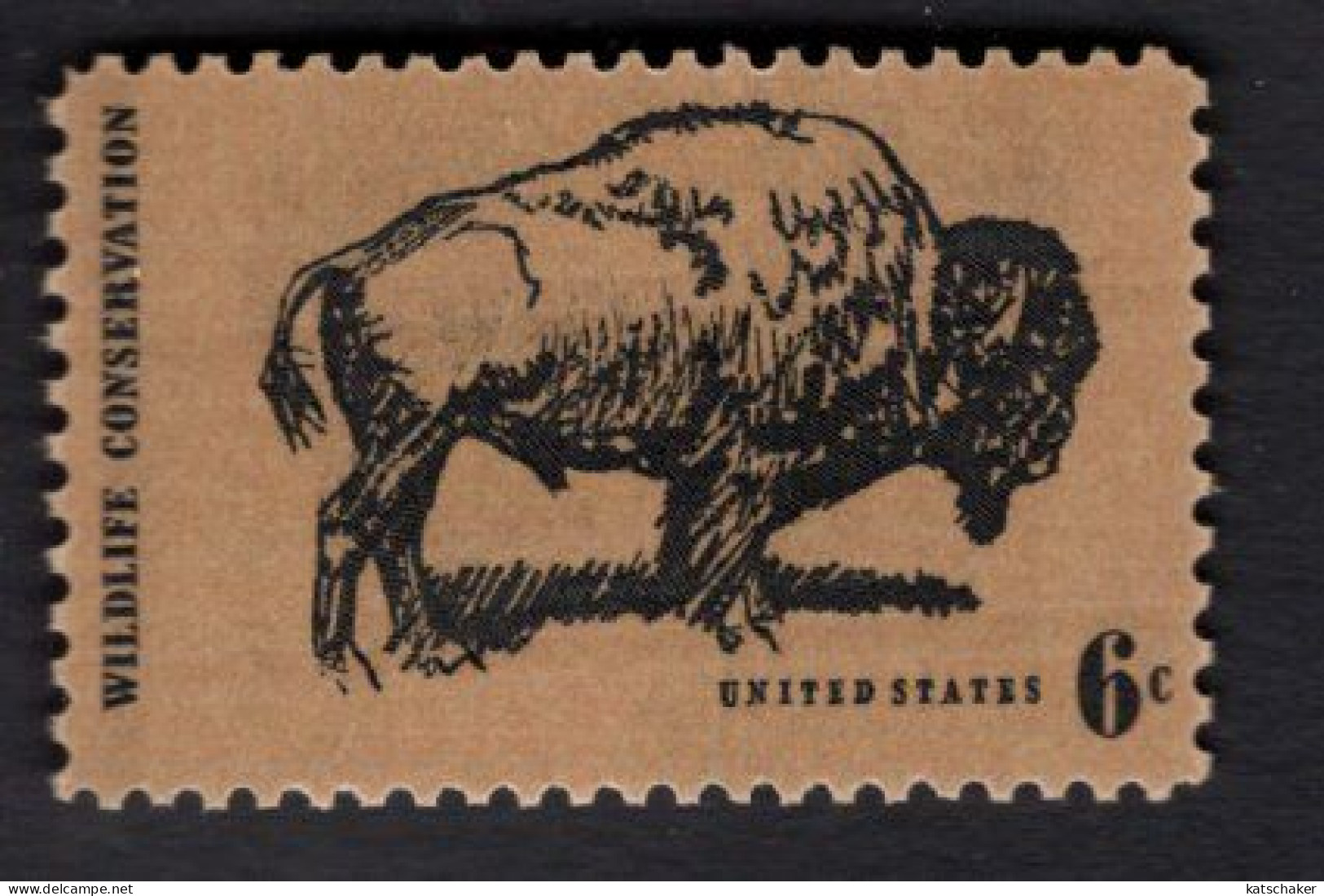 203634160 1970  SCOTT 1392 (XX) POSTFRIS MINT NEVER HINGED I (XX) - WILDLIFE CONSERVATION - AMERICAN BUFFALO Fauna - Ongebruikt