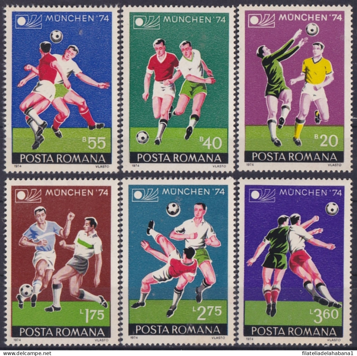 F-EX49524 RUMANIA MNH 1974 SOCCER WORLD CHAMPIONSHIP FOOTBALL.  - 1974 – Germania Ovest