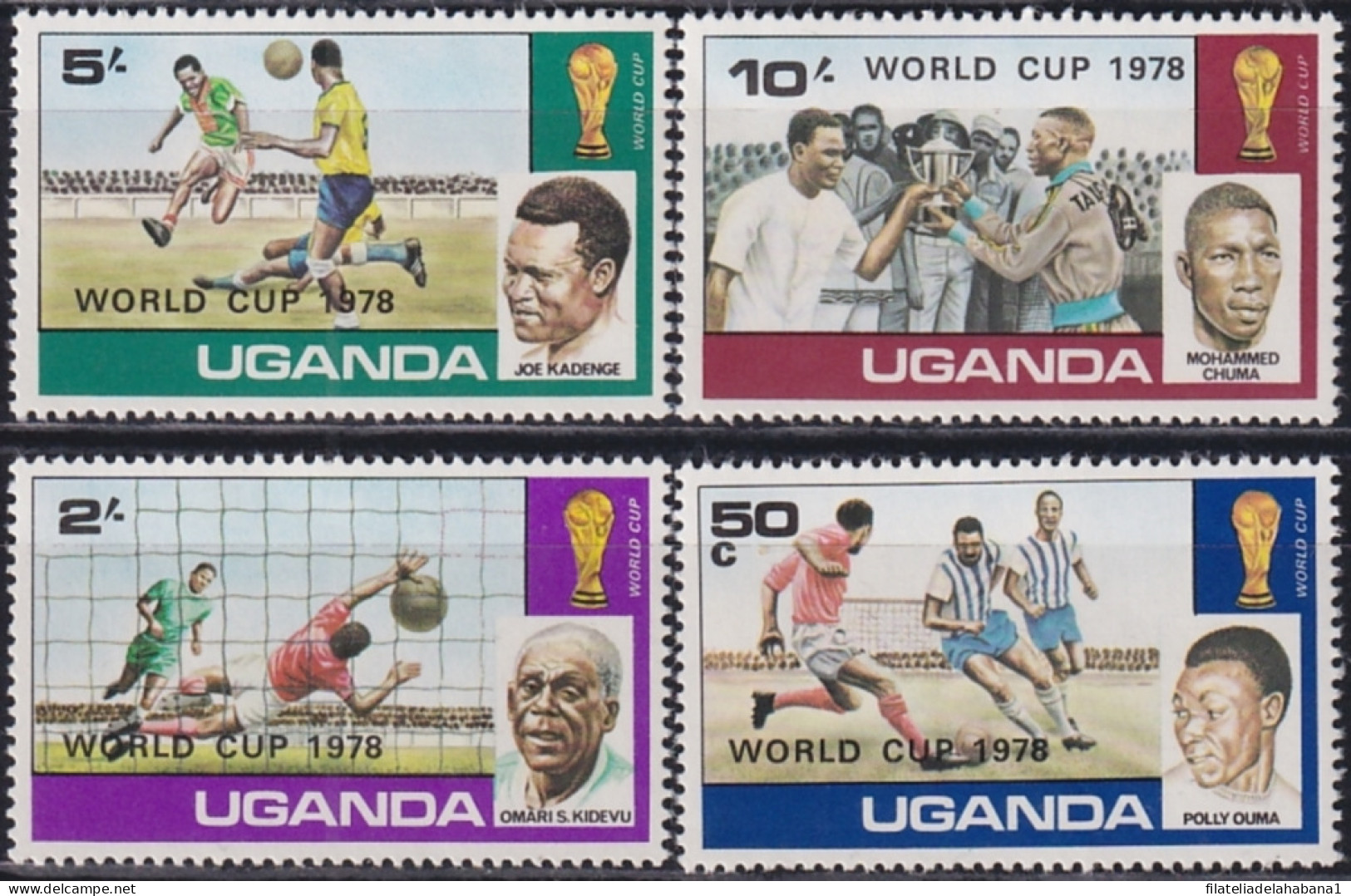 F-EX49526 UGANDA MNH 1978 WINNER OVERPRINT SOCCER FOOTBALL WORLD CHAMPIONSHIP.  - 1978 – Argentine