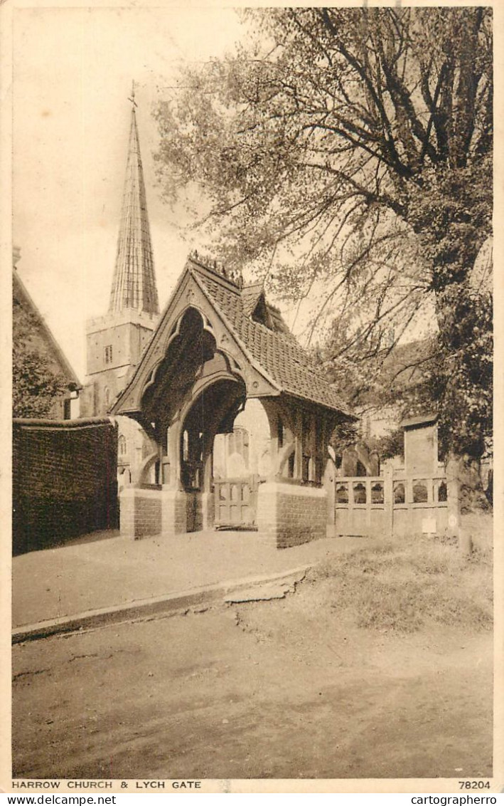 British Churches & Cathedrals Harrow Church Lych Gate - Iglesias Y Catedrales