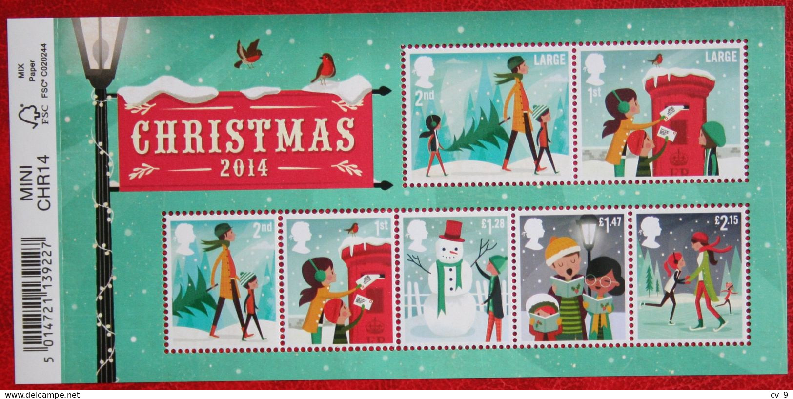 Natale Weihnachten Xmas Noel (Mi 3655-3661 Block 91) 2014 POSTFRIS MNH ** ENGLAND GRANDE-BRETAGNE GB GREAT BRITAIN - Nuevos