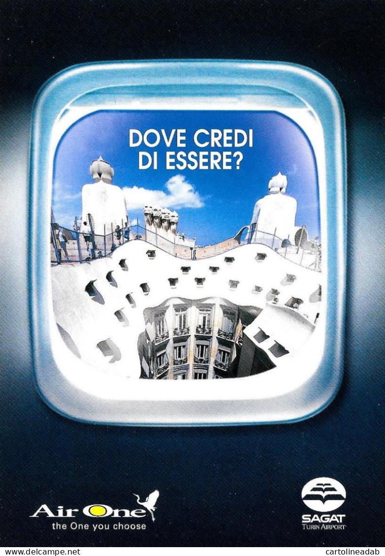 [MD9429] CPM - AIR ONE SAGAT DOVE CREDI DI ESSERE? - PROMOCARD 6896 - PERFETTA - Non Viaggiata - Werbepostkarten