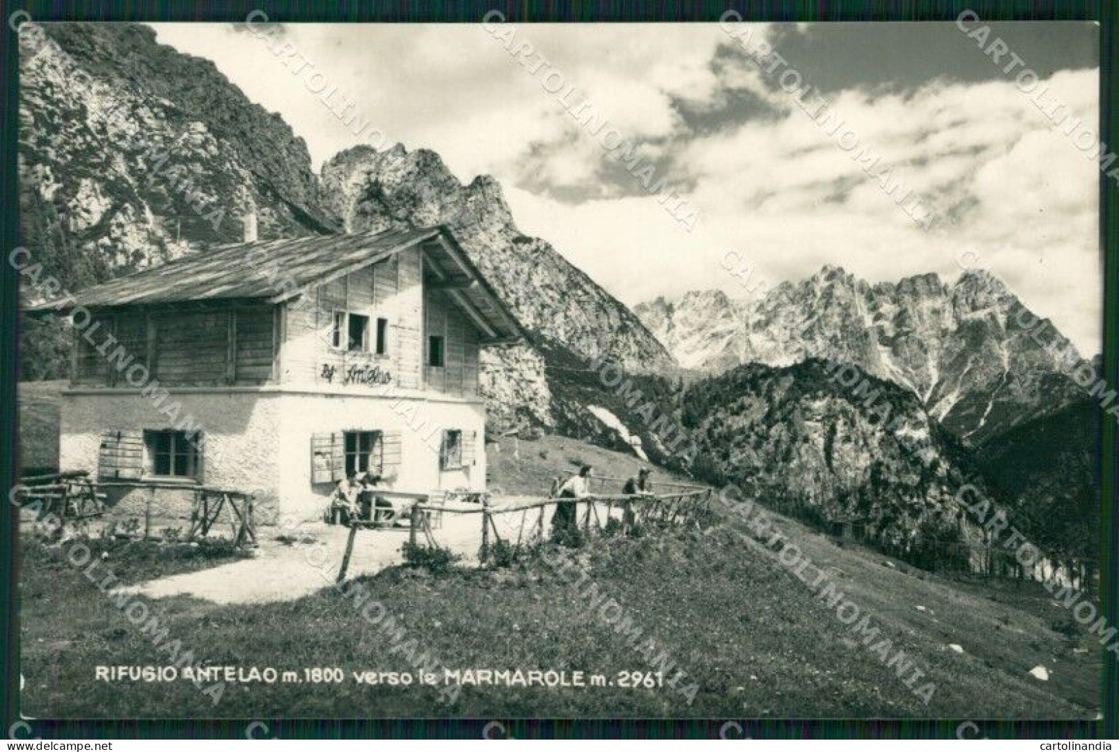 Belluno Pieve Di Cadore Sella Pradonego Rifugio Antelao Foto Cartolina VK1286 - Belluno