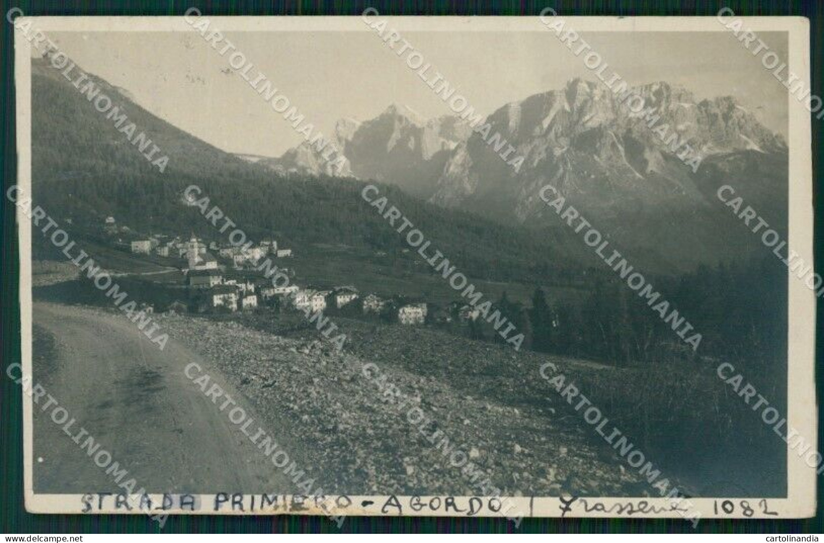 Belluno Voltago Agordino Fressené ABRASA Foto Cartolina VK1287 - Belluno