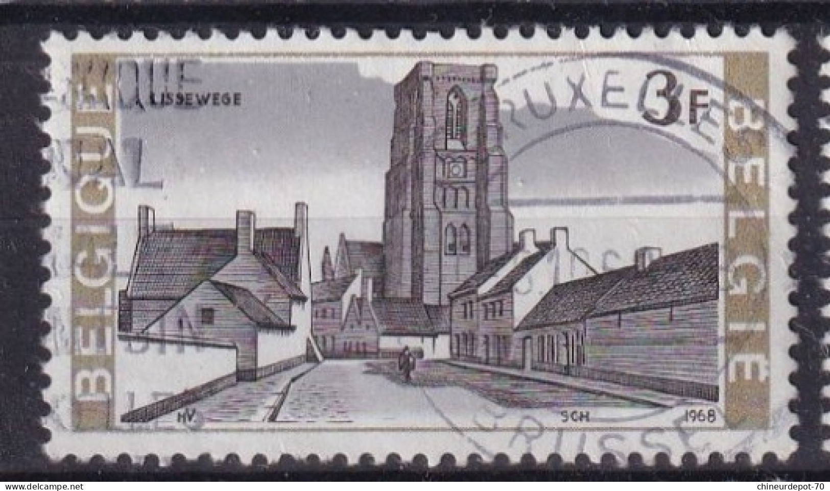 1968 Lissewege Assesse Brussel Bruxelles Liège Dour Limerlé Butgenbach - Used Stamps