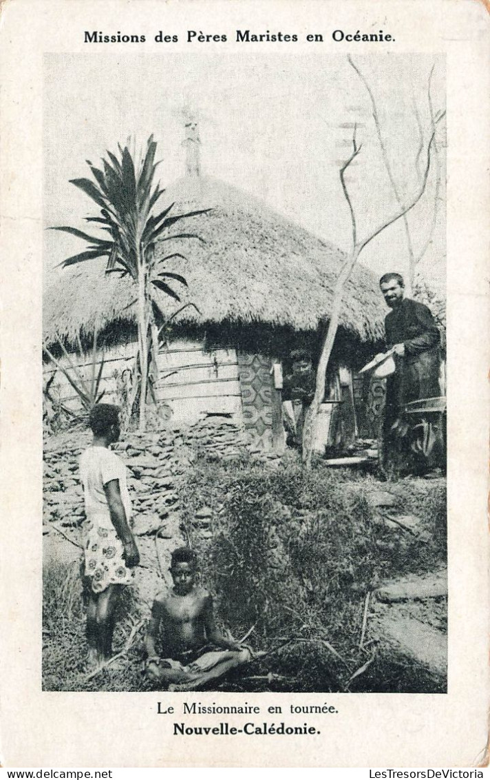 NOUVELLE CALEDONIE - Le Missionnaire En Tournée - Missions Des Pères Maristes En Océanie - Carte Postale Ancienne - New Caledonia