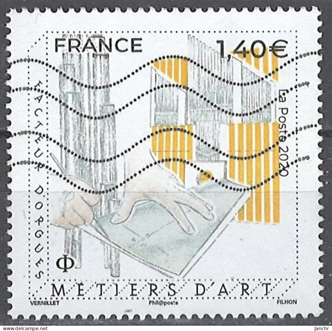 France Frankreich 2020. Mi.Nr. 7544, Used O - Oblitérés