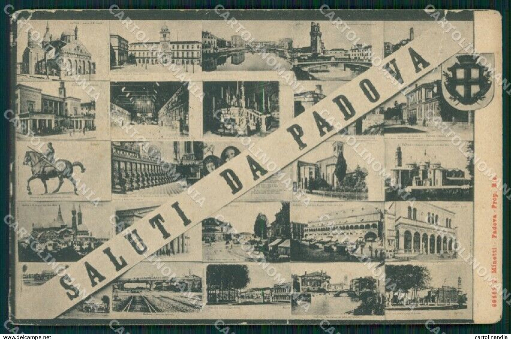 Padova Città Saluti Da STRAPPO PIEGHINA Cartolina VK1157 - Padova (Padua)