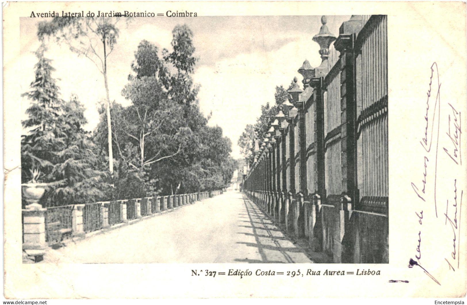 CPA Carte Postale  Portugal Lisboa Rua Aurea Avenida Lateral Do Jardim Botanico Coimbra  1903 VM79812ok - Lisboa