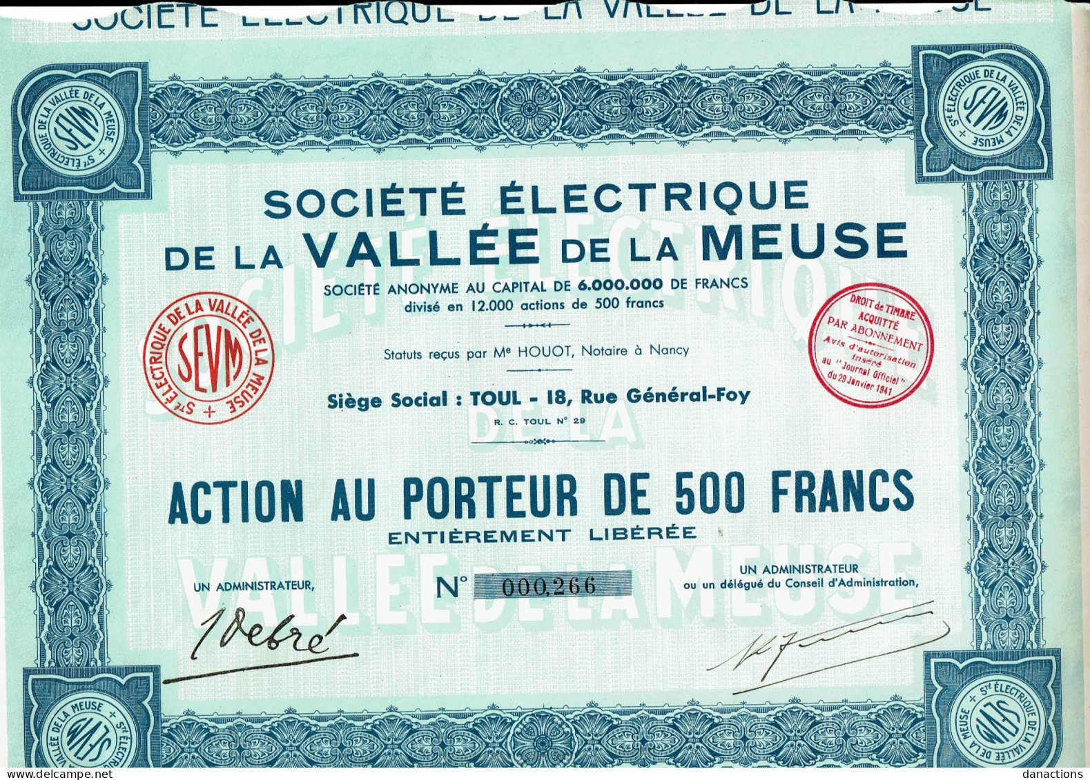 54-ELECTRIQUE DE LA VALLEE DE LA MEUSE. STE ...    TOUL - Other & Unclassified