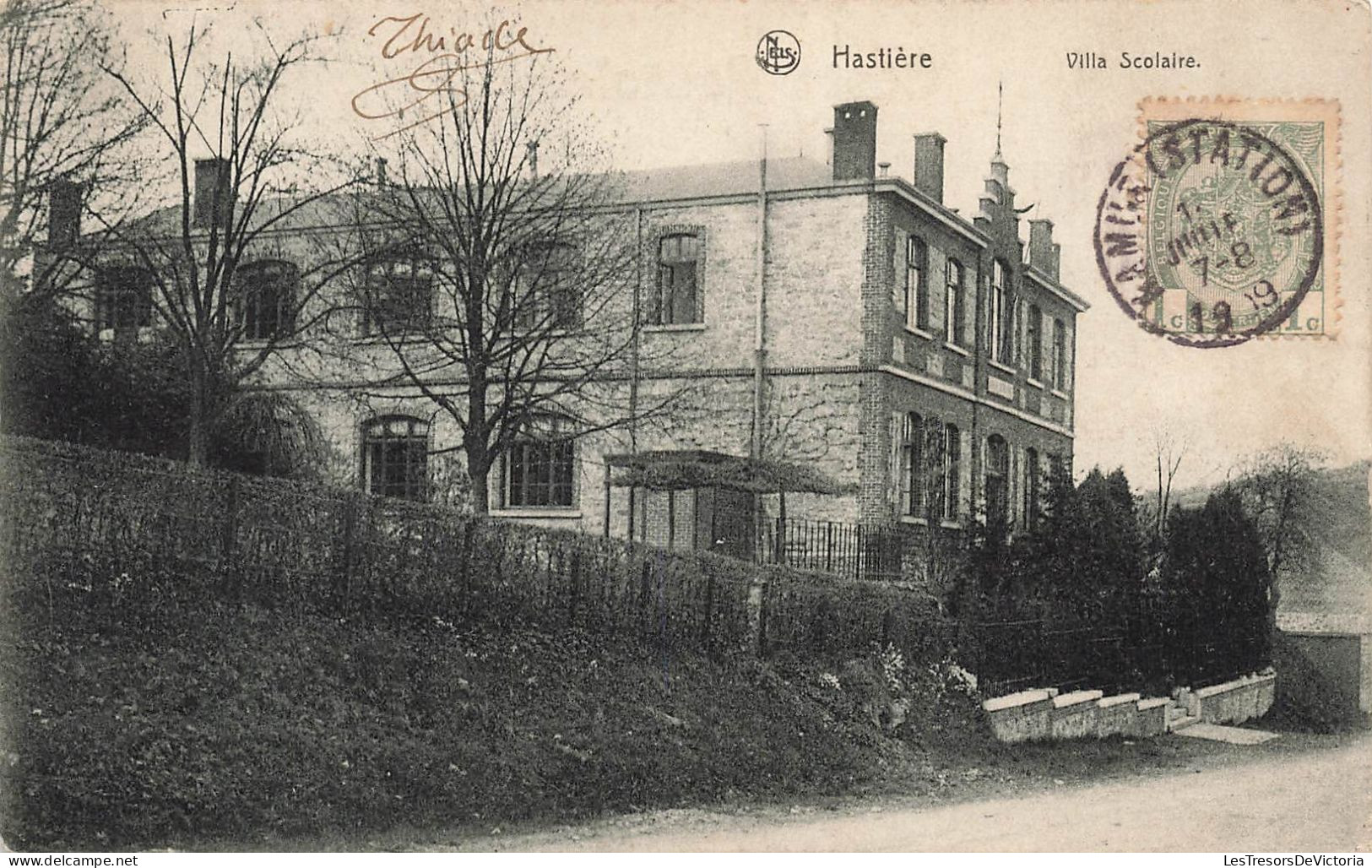 BELGIQUE - Hastière - Villa Scolaire - Carte Postale Ancienne - Hastière