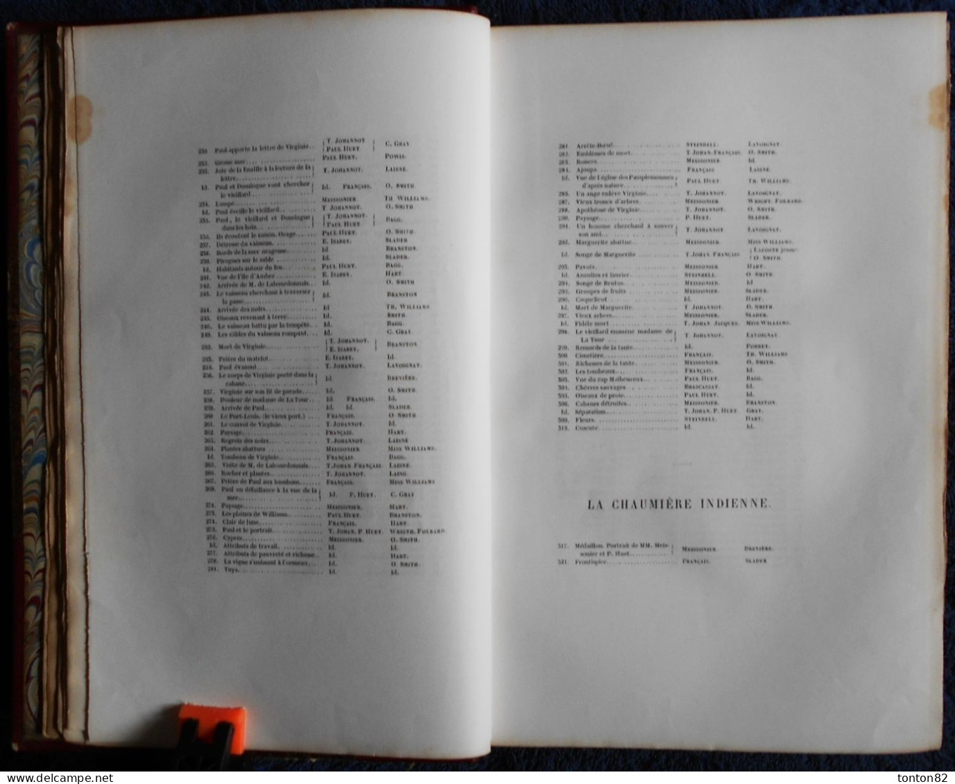 J.H. Bernardin De Saint-Pierre - Paul et Virginie - et : La chaumière Indienne - L. Curmer, éditeur - ( 1838 ) .