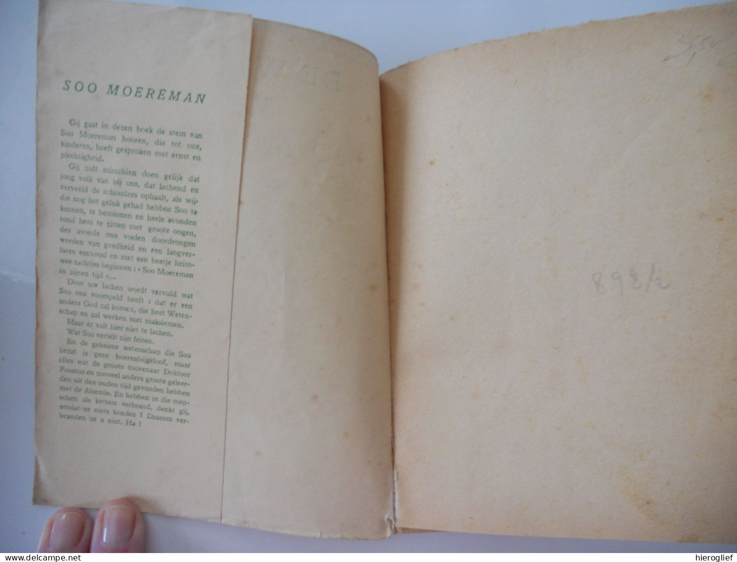 DE WERELD VAN SOO MOEREMAN Door Gerard Baron Walschap   Jacob Lodewijk Gerard Baron Walschap ° Londerzeel + Antwerpen - Literature