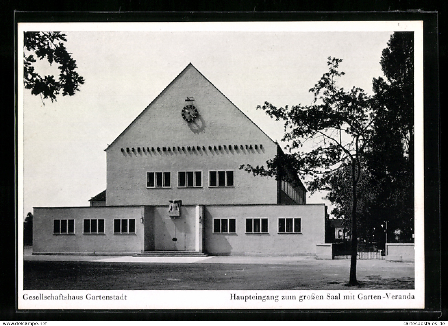AK Nürnberg, Gesellschaftshaus Gartenstadt, Haupteingang Zum Grossen Saal Mit Garten-Veranda  - Nürnberg