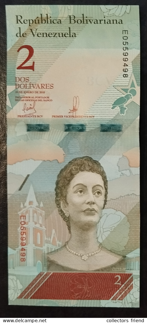 VENEZUELA 2 Bolívares Year 2018 P101a UNC - Venezuela