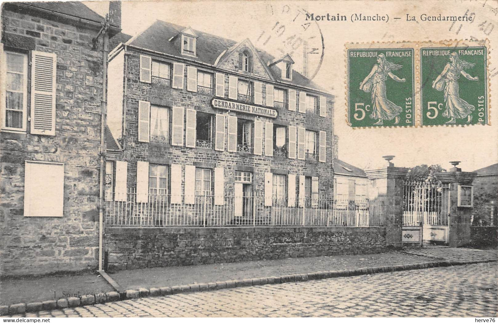 MORTAIN - La Gendarmerie Nationale - 1917 - Autres & Non Classés