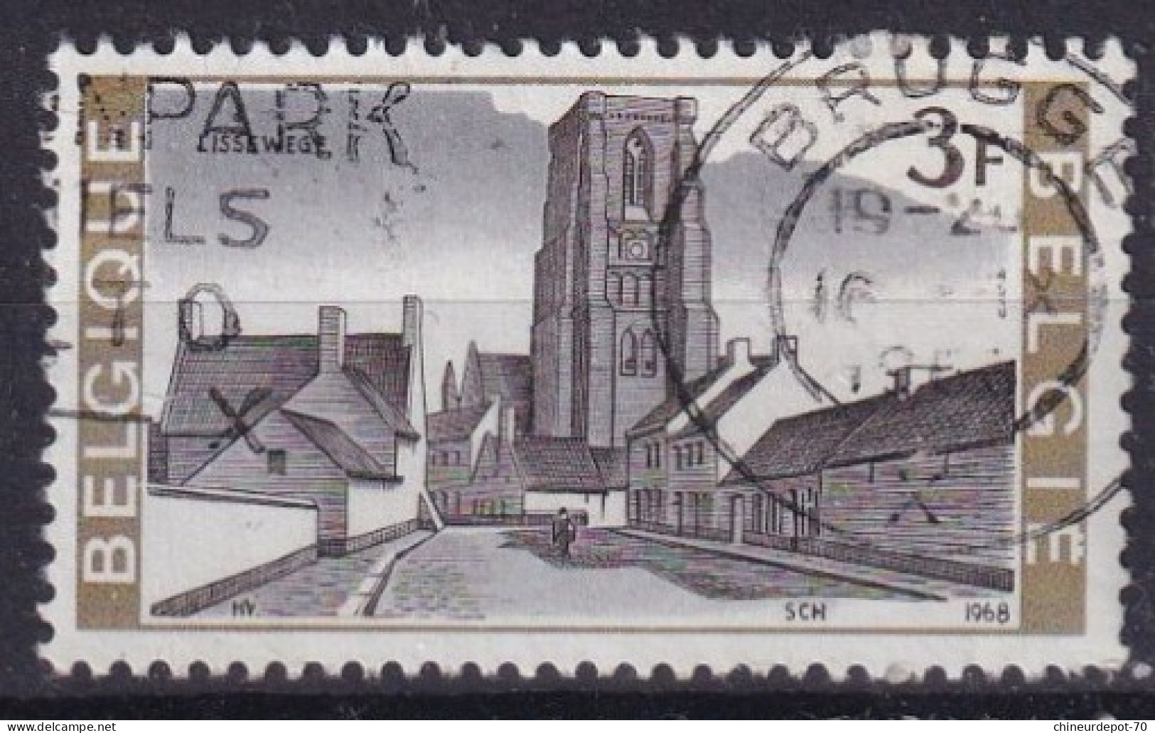 1968 Lissewege Brugge Antwerpen ..la Louvière Andenne Bruxelles Gembloux Trooz - Gebruikt