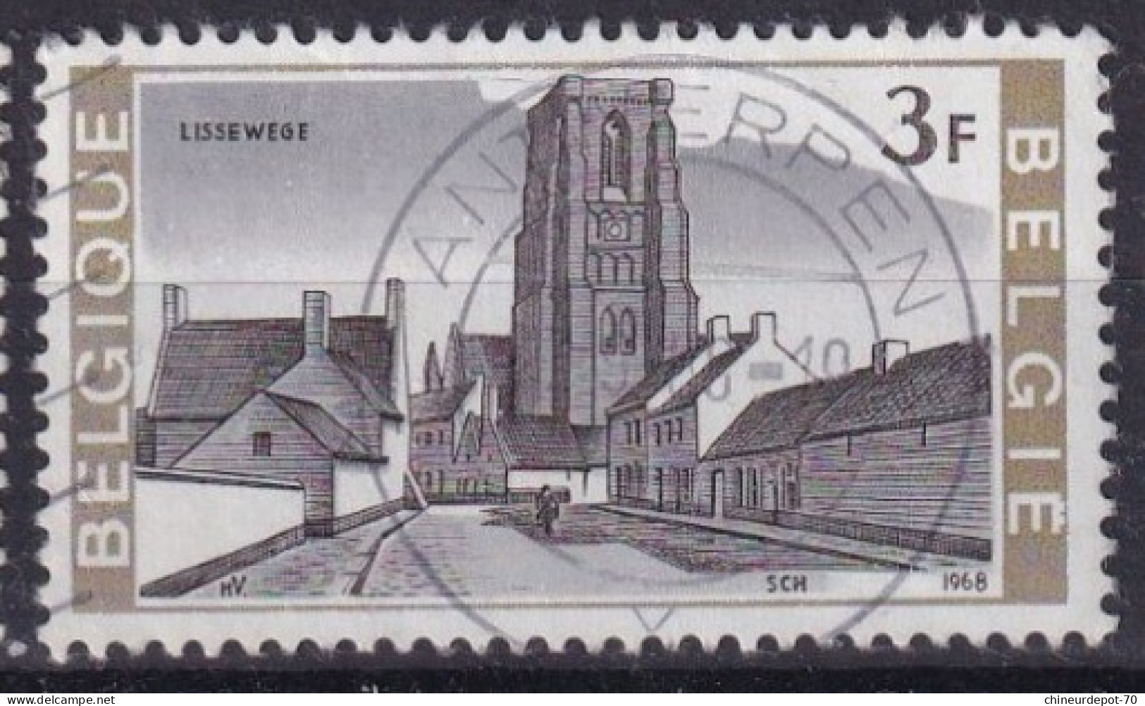 1968 Lissewege Brugge Antwerpen ..la Louvière Andenne Bruxelles Gembloux Trooz - Usati