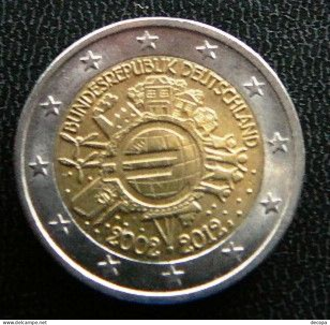 Germany - Allemagne - Duitsland   2 EURO 2012 J   10 Years Euro      Speciale Uitgave - Commemorative - Germany