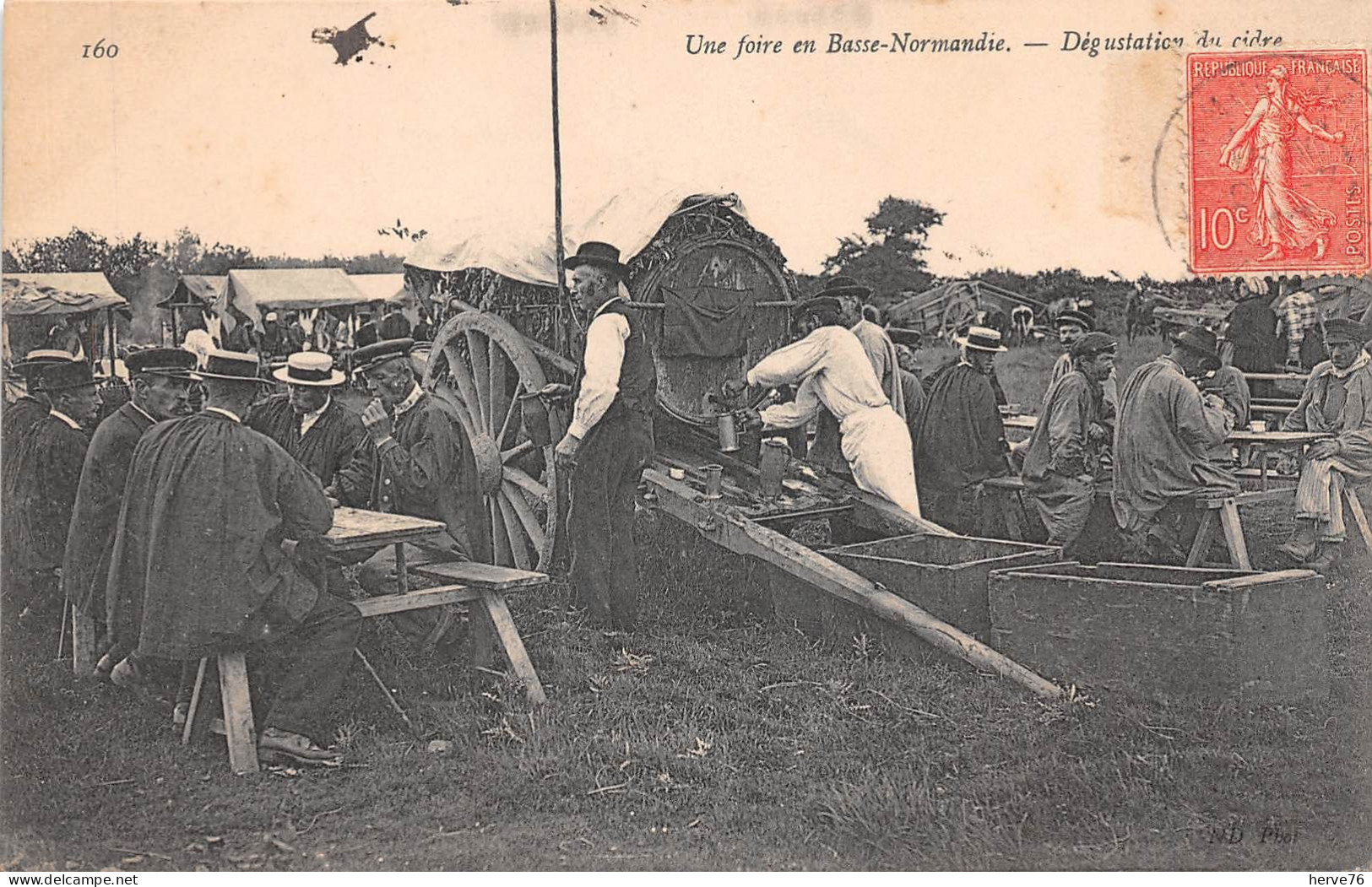 CPA - Une Foire En Basse-Normandie - Dégustation De Cidre - 1907 - Other & Unclassified