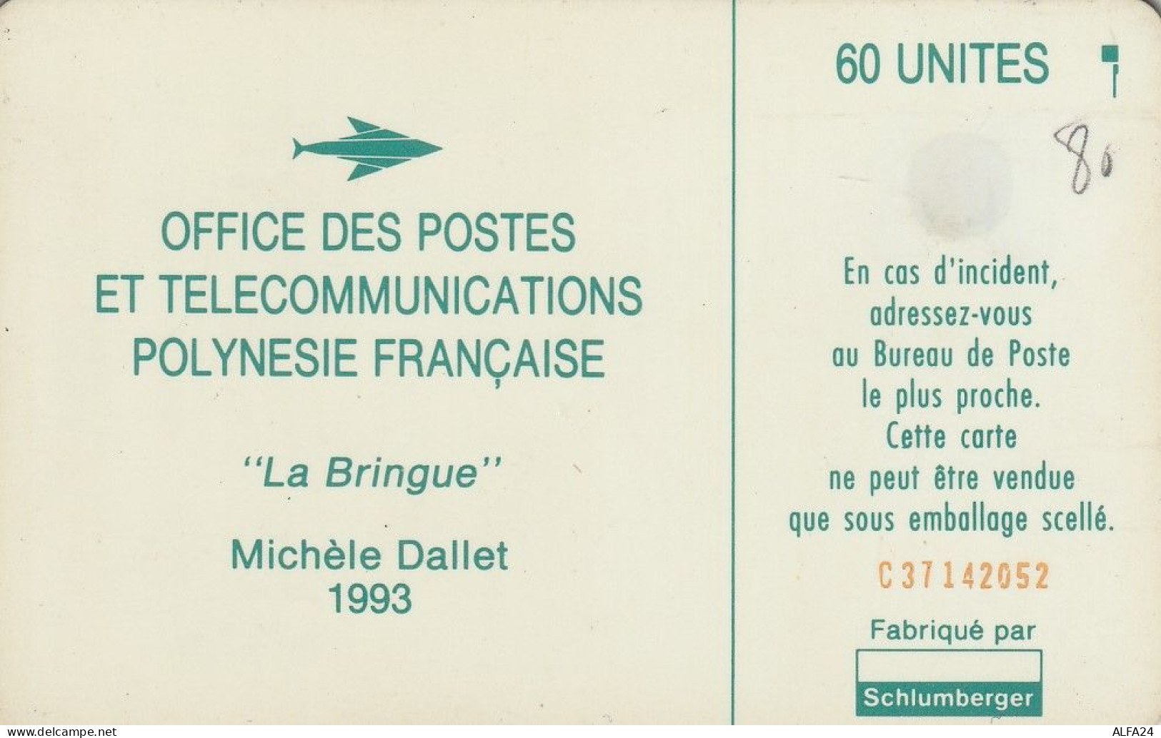 PHONE CARD POLINESIA FRANCESE  (E51.13.1 - Polinesia Francesa