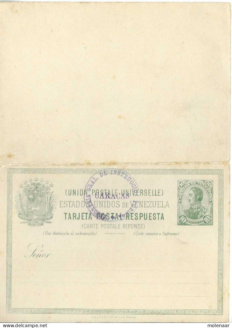Postzegels > Amerika > Venezuela Briefkaart Met Betaald Antwoord (16842) - Venezuela