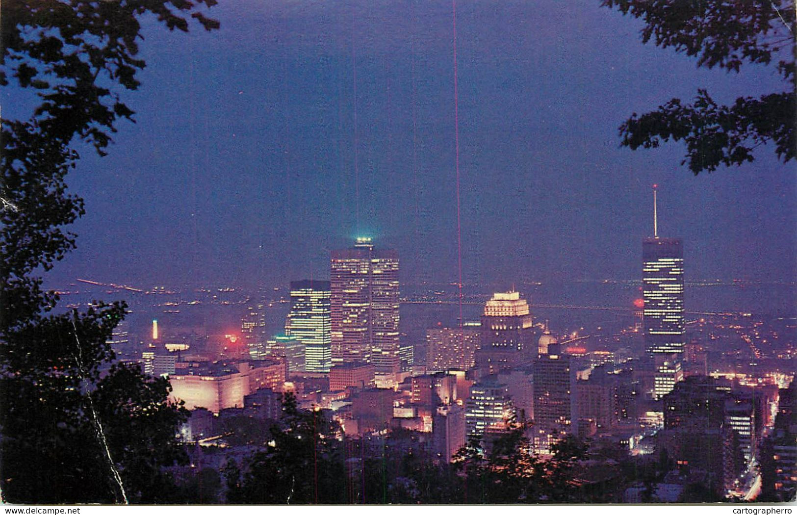 Canada Montreal Quebec Nocturnal Aspect Panorama - Montreal