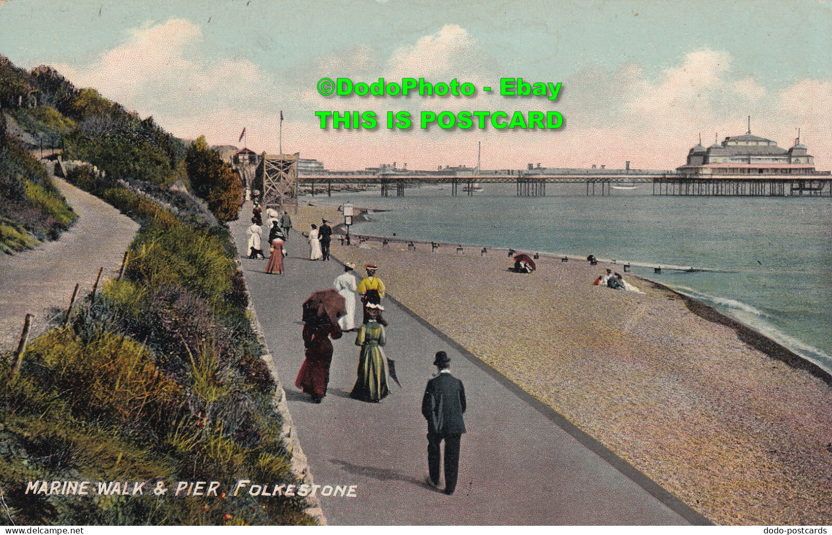 R424202 Folkestone. Marine Walk And Pier. Upton Up To Date Series. Kent - Monde