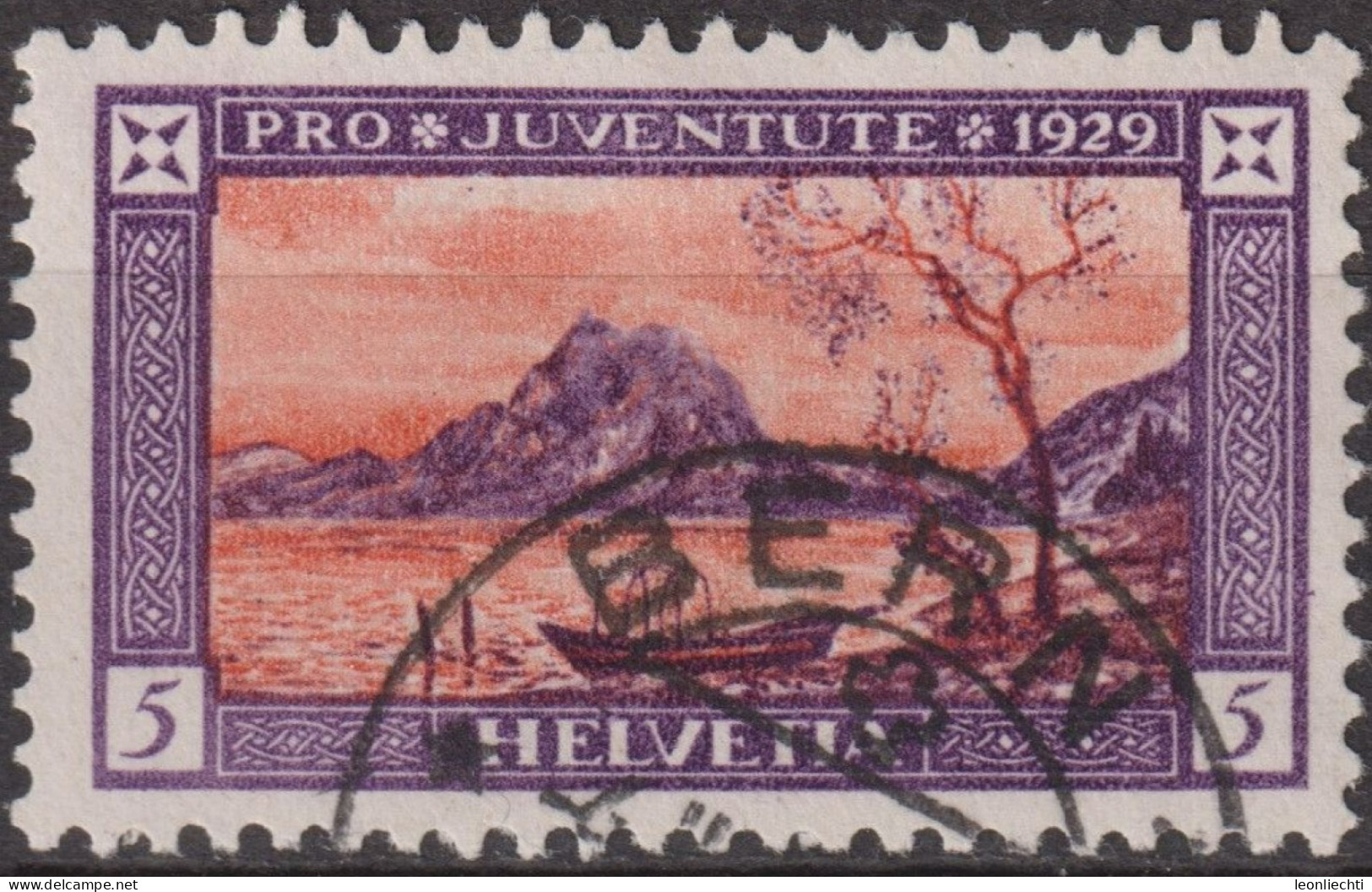 1929 Schweiz / Pro Juventute ° Zum:CH J49, Mi:CH 235, Yt:CH 235, Luganersee - Used Stamps