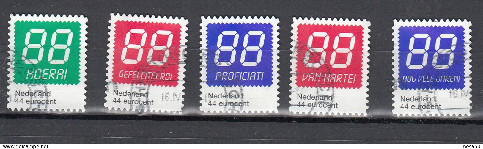 Nederland 2009 Nvph Nr 2671 A Tm 2671 E, Mi Nr 2691 -2695, Verjaardagzegels Klein Formaat - Gebruikt