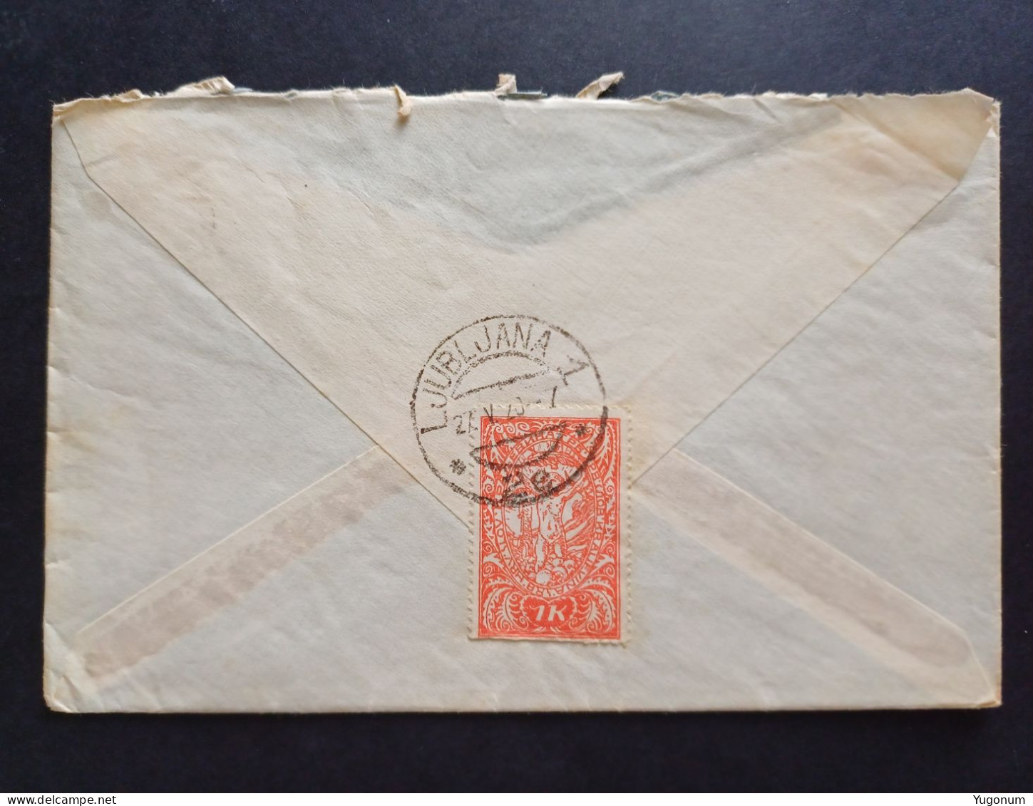 Yugoslavia, Slovenia 1920 Letter With Stamp 1K  Ljubljana  (No 3078) - Briefe U. Dokumente