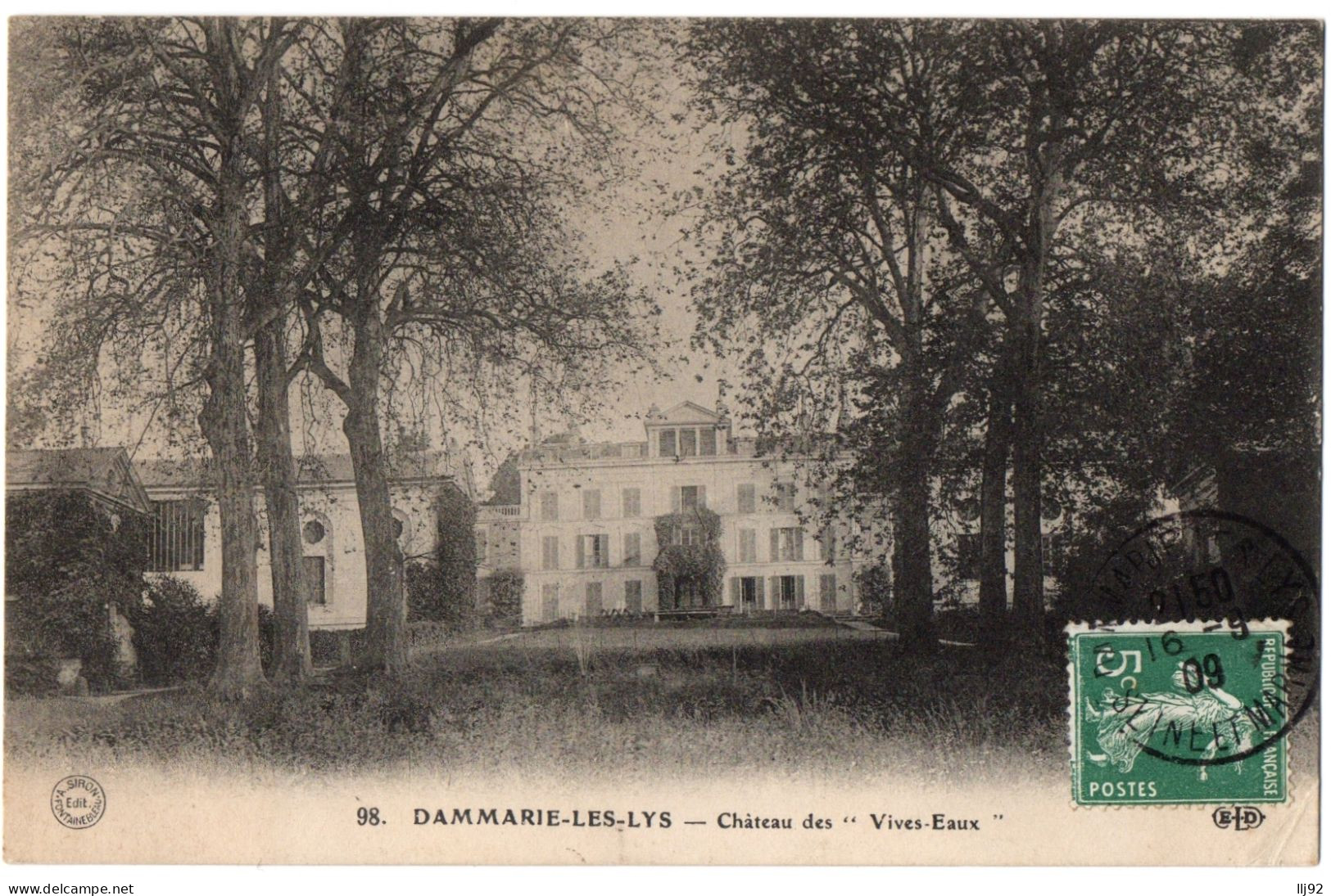 CPA 77 - DAMMARIE LE LYS (Seine Et Marne) - 98. Château Des "Vives Eaux" - ELD - Dammarie Les Lys