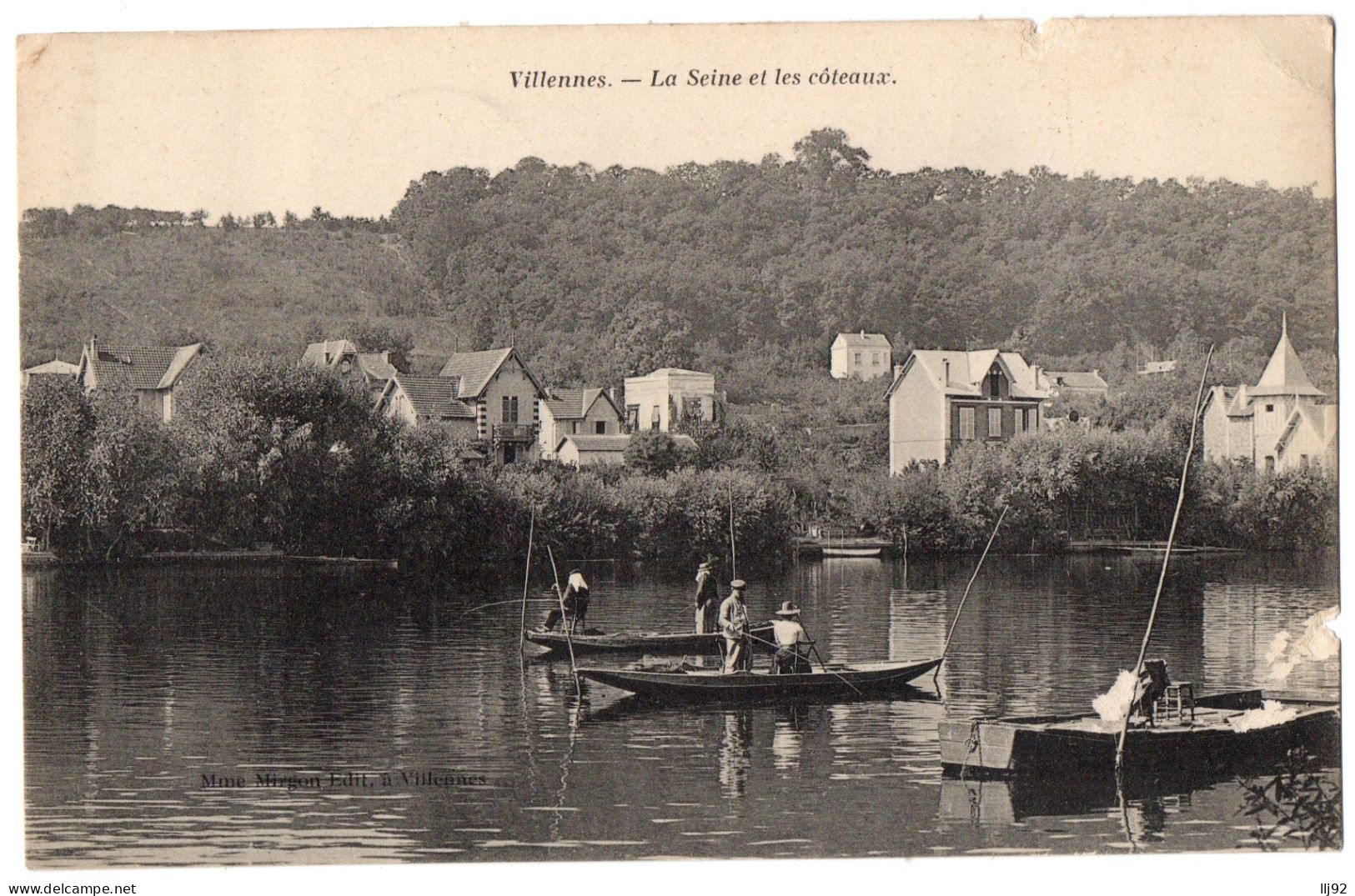 CPA 78 - VILLENNES (Yvelines) - La Seine Et Les Côteaux (petite Animation) - Villennes-sur-Seine