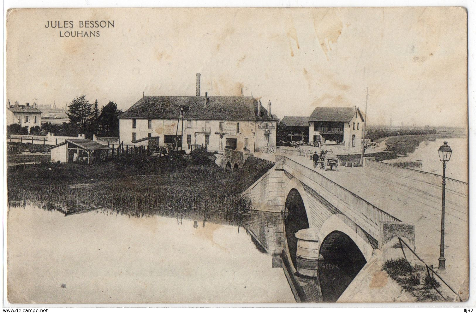 CPA 71 - LOUHANS (Saône Et Loire) - Carte De Correspondance Des Etablissements Jules BESSON  (matériaux De Construction) - Louhans