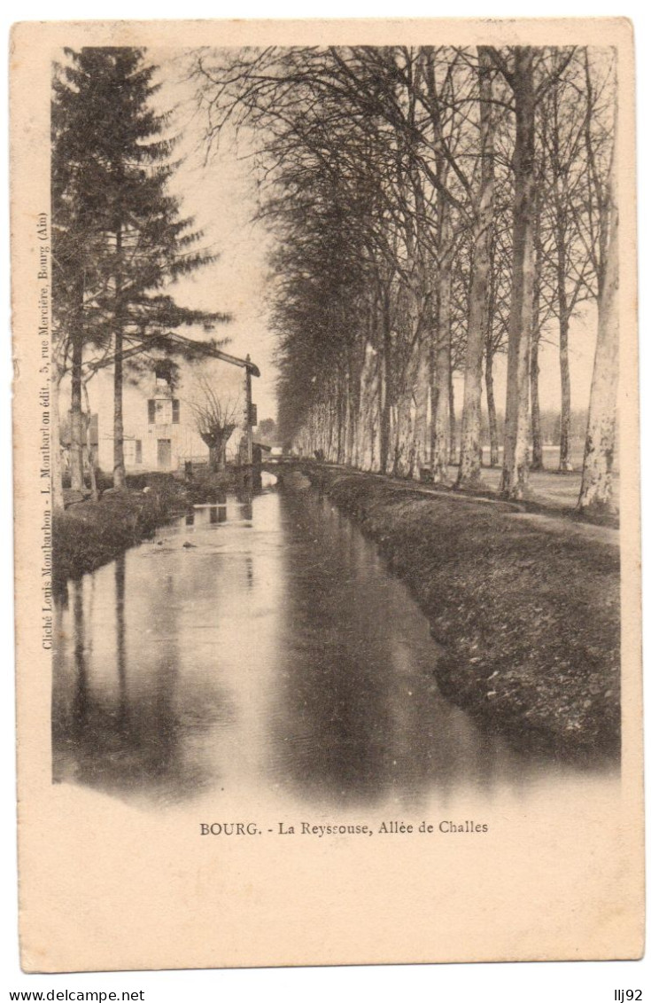 CPA 01 - BOURG En BRESSE (Ain) - La Reyssouse, Allée De Challes - Dos Non Divisé - Other & Unclassified