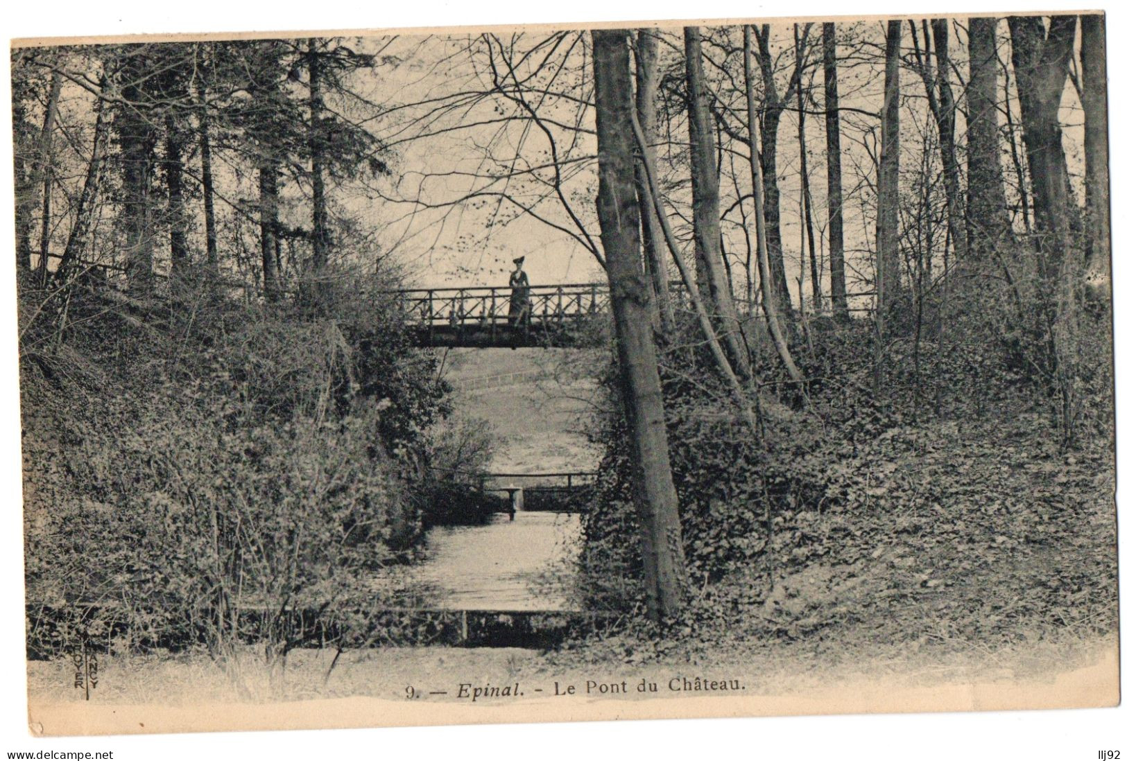 CPA 88 - EPINAL (Vosges) - 9. Le Pont Du Château (petite Animation) - Epinal