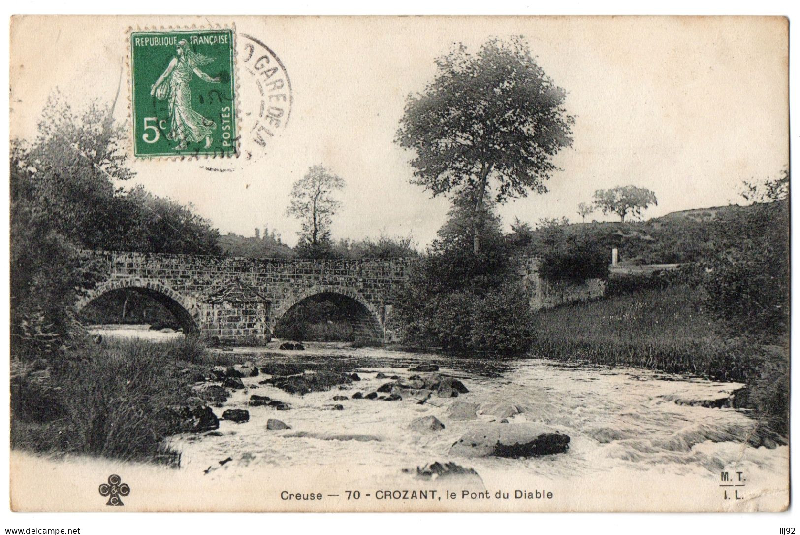 CPA 23 - CROZANT (Creuse) - 70. Le Pont Du Diable - Crozant