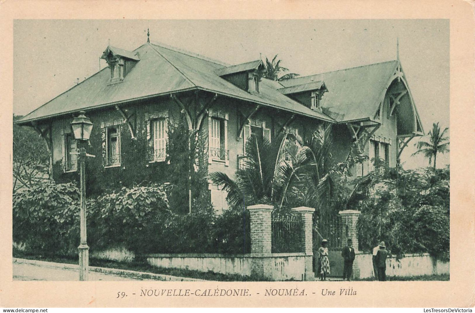 NOUVELLE CALEDONIE - Nouméa - Une Villa - Carte Postale Ancienne - Nouvelle-Calédonie