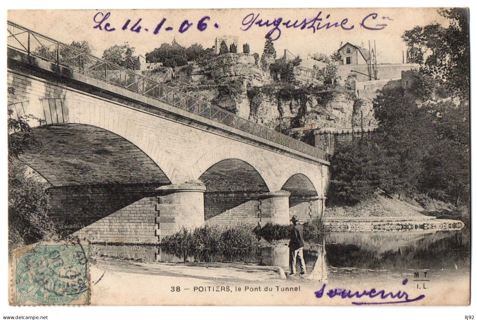 CPA 86 - POITIERS (Vienne) - 38. Le Pont Du Tunnel - Dos Non Divisé - Poitiers