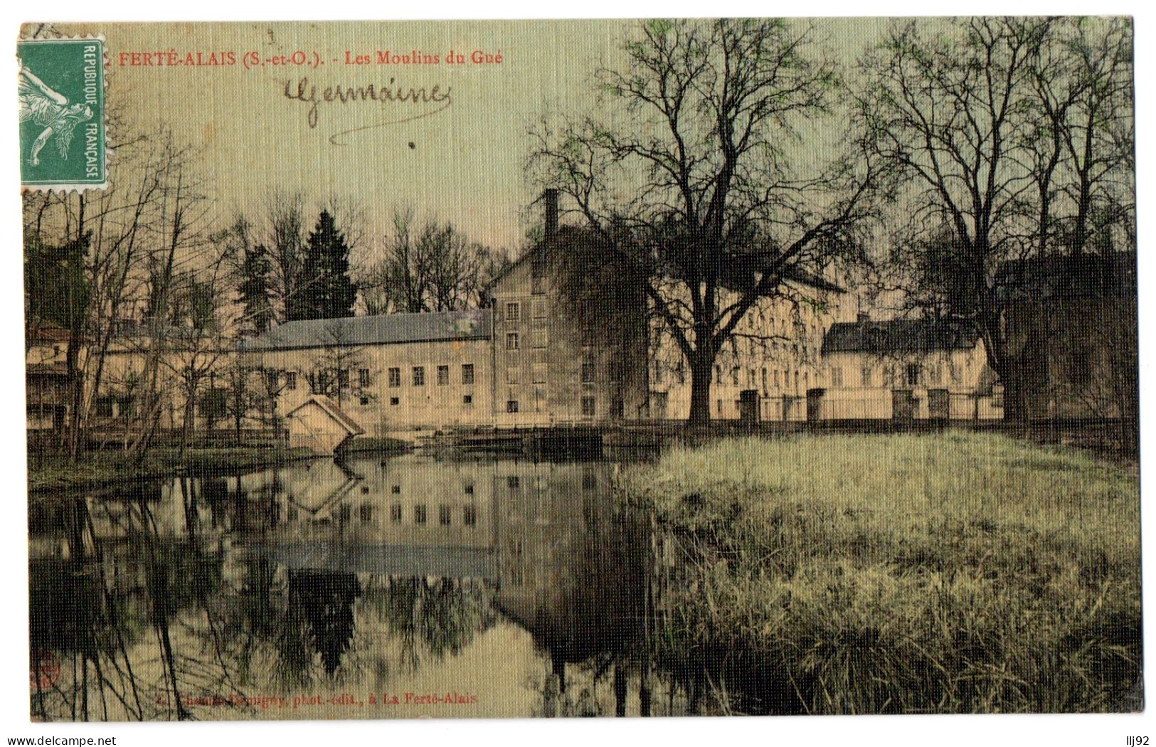 CPA 91 - LA FERTE ALAIS (Essonne) - Les Moulins Du Gué Carte Tramée - La Ferte Alais