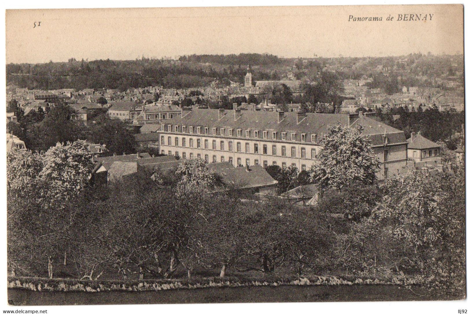 CPA 27 - BERNAY (Eure) - 51. Panorama De Bernay - Bernay