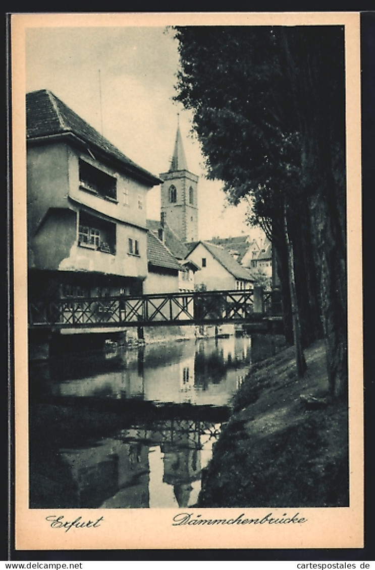 AK Erfurt, Dämmchenbrücke  - Erfurt