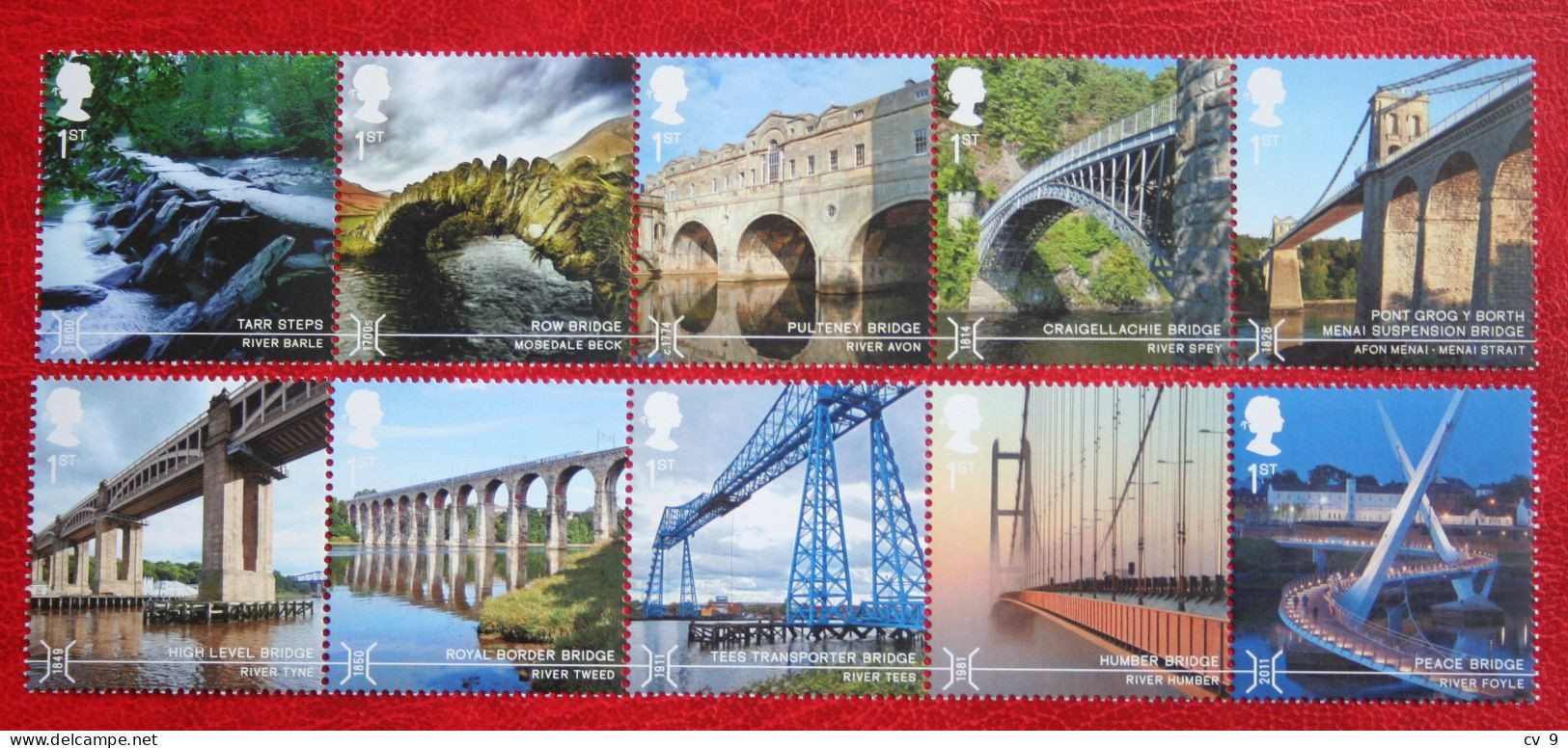 Bridges Bruggen Brucke (Mi 3707-3716) 2015 POSTFRIS MNH ** ENGLAND GRANDE-BRETAGNE GB GREAT BRITAIN - Unused Stamps