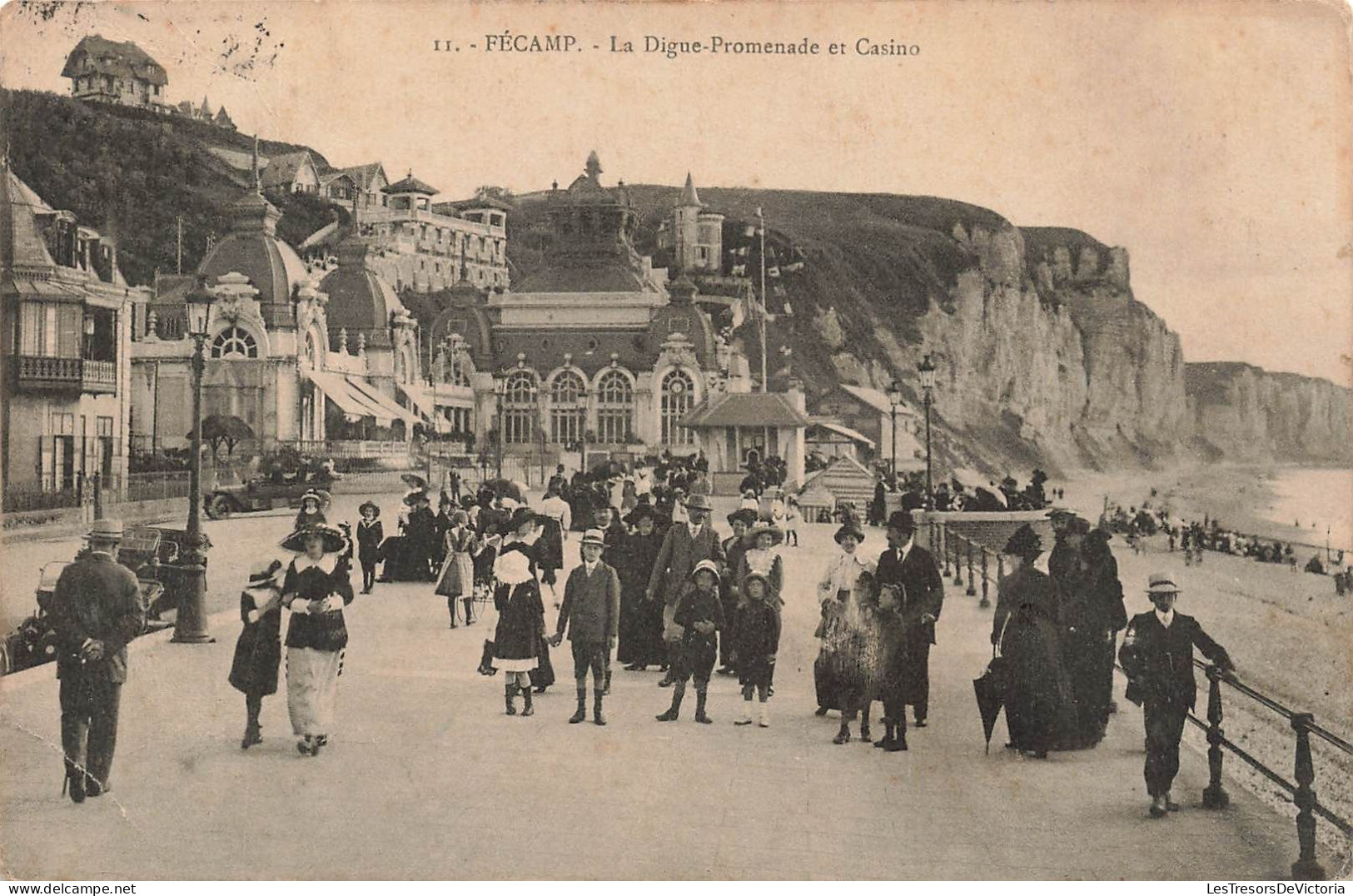 FRANCE - Fécamp - La Digue Promenade Et Casino - Animé - Carte Postale Ancienne - Fécamp