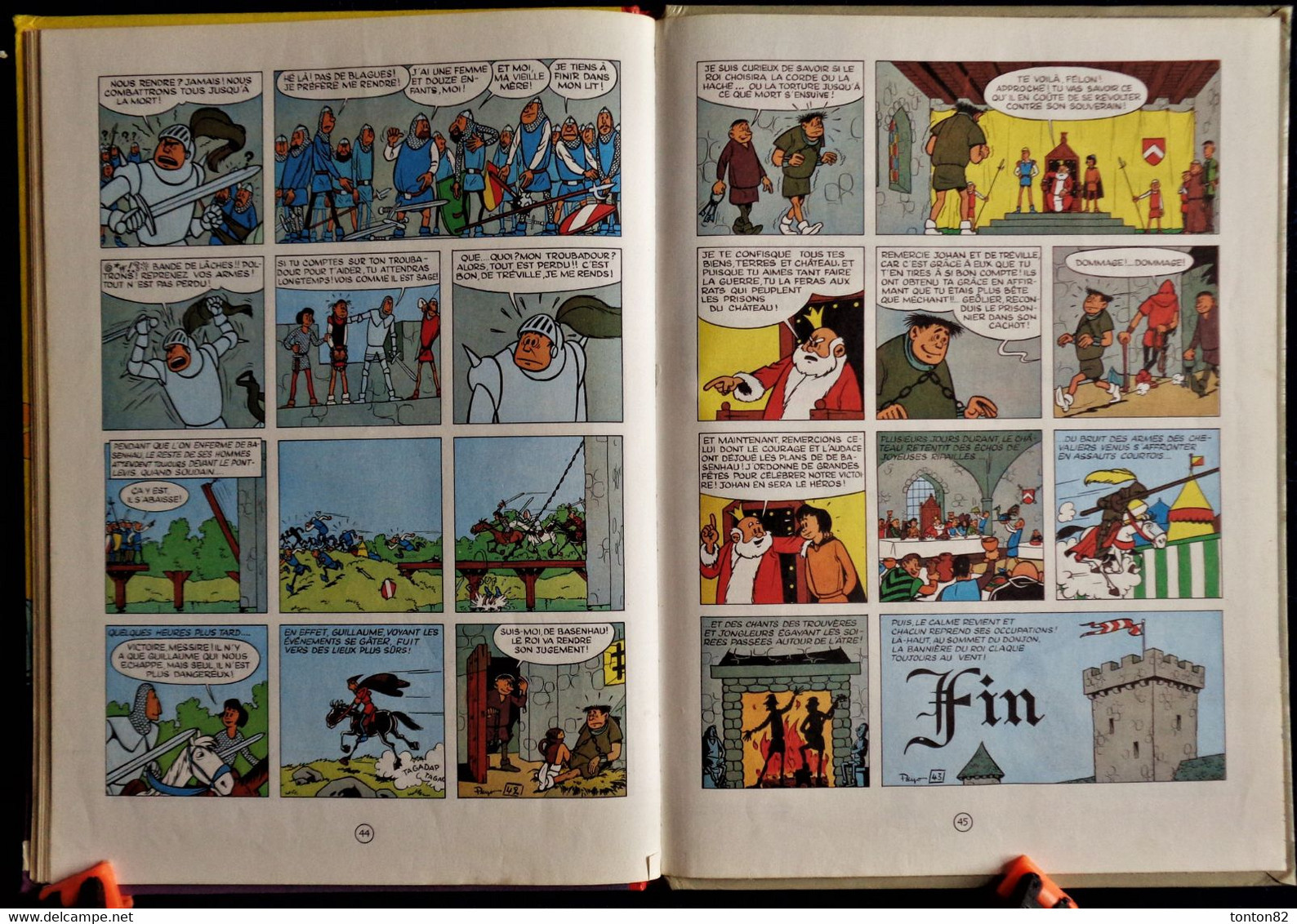 Peyo - Johan N° 1 - Le châtiment de BASENHAU - Éditions Dupuis - ( 1976 ) .